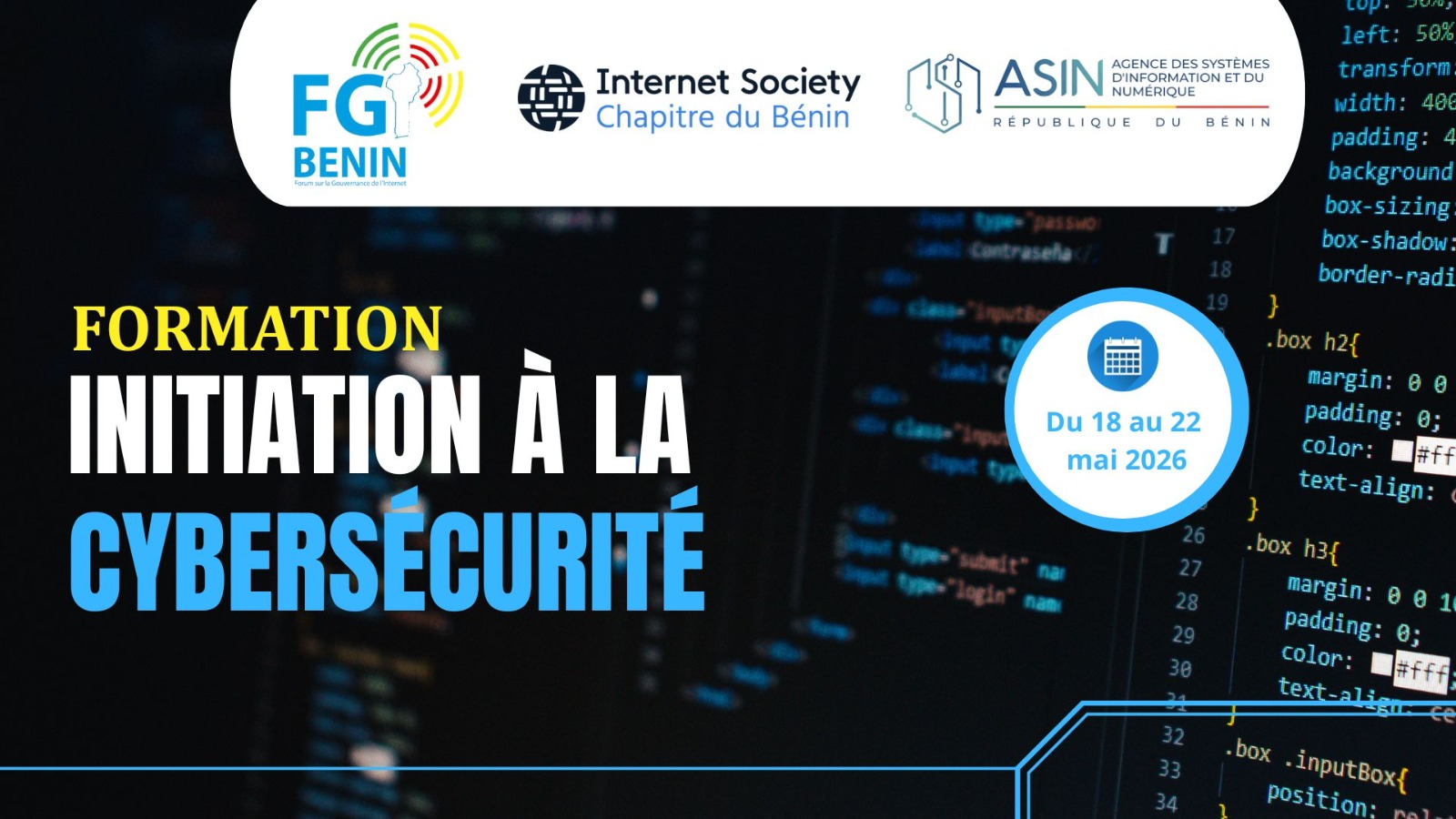 Formation – initiation a la cybersecurité
